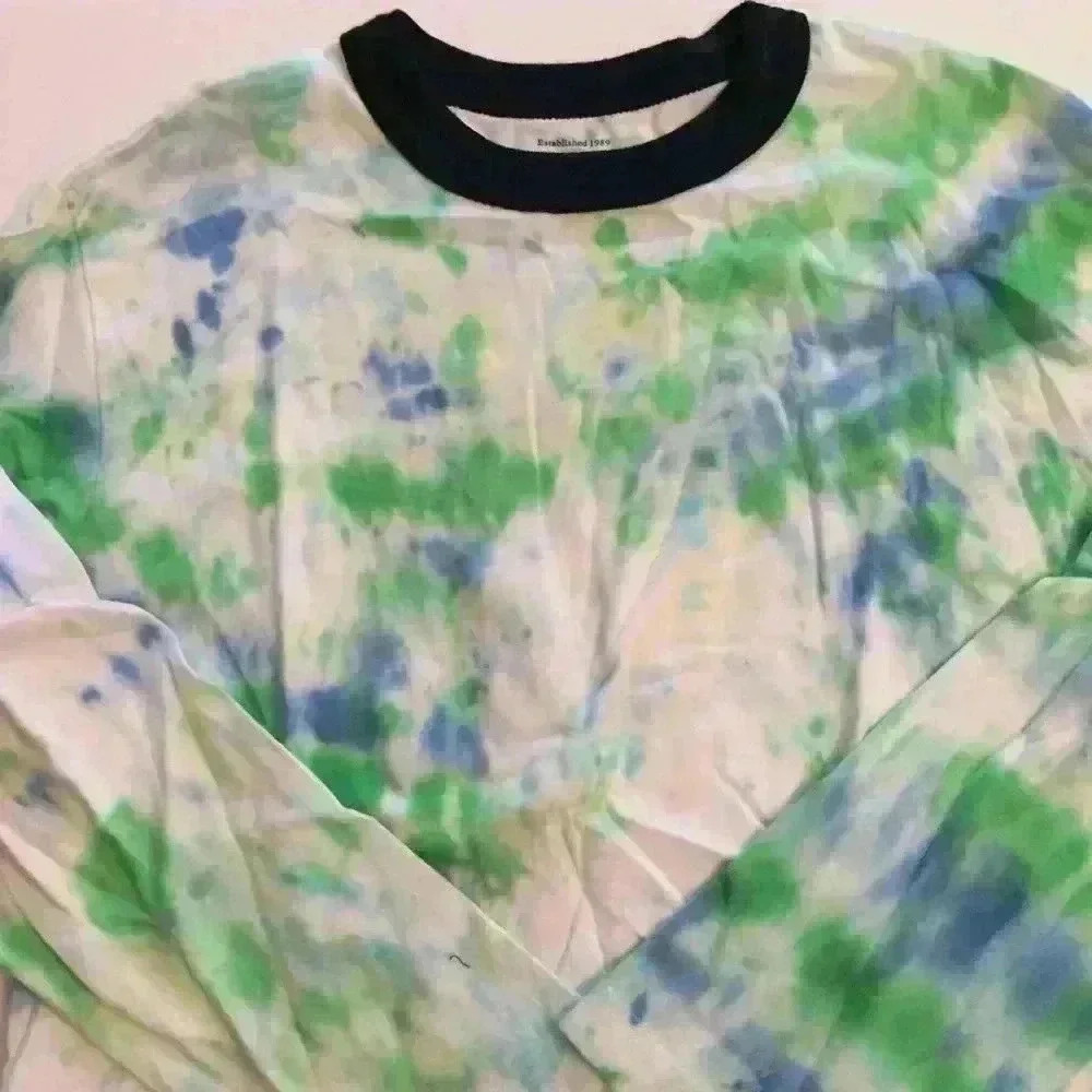 ⭐️New Hand tie dyed long sleeve T-shirt